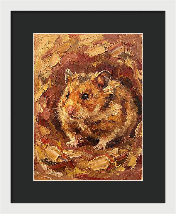 Hamster In A Cozy Nest