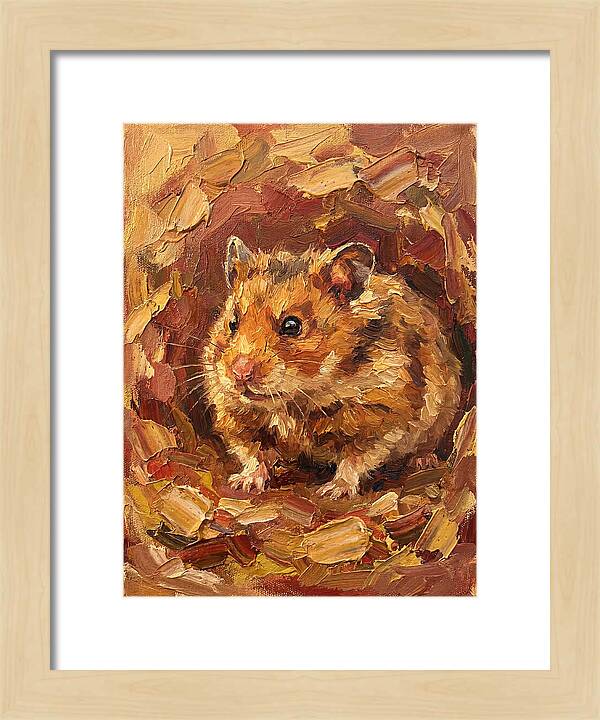 Hamster In A Cozy Nest