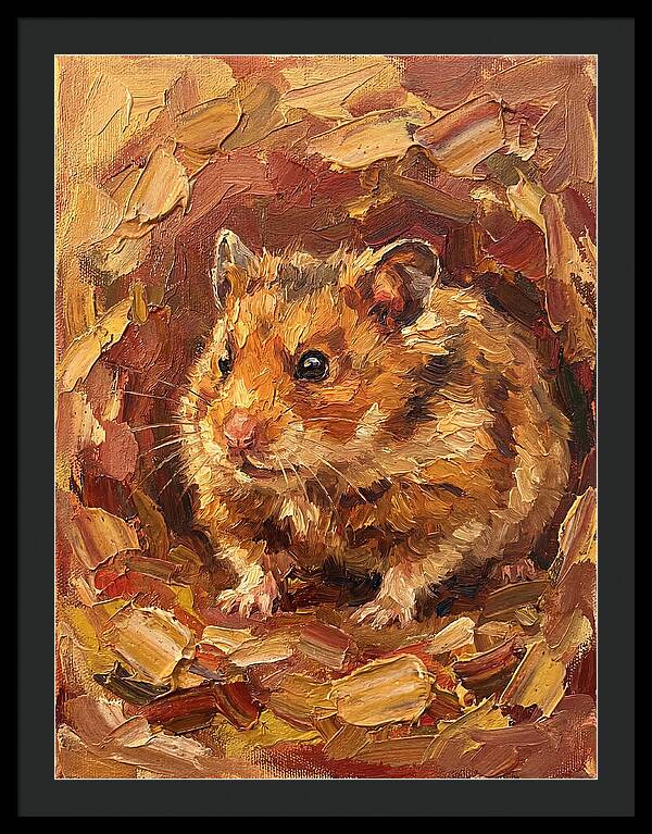 Hamster In A Cozy Nest