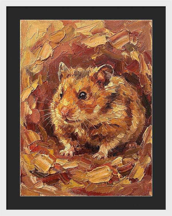 Hamster In A Cozy Nest