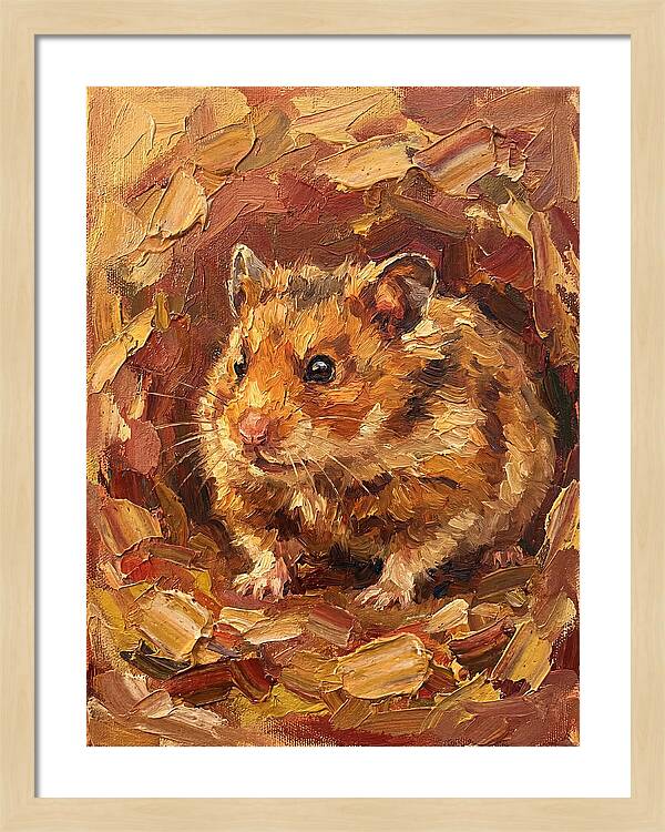 Hamster In A Cozy Nest