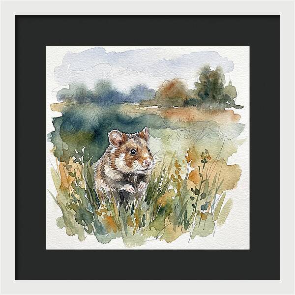 Hamster In A Meadow