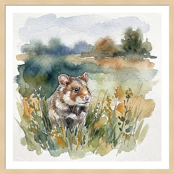 Hamster In A Meadow
