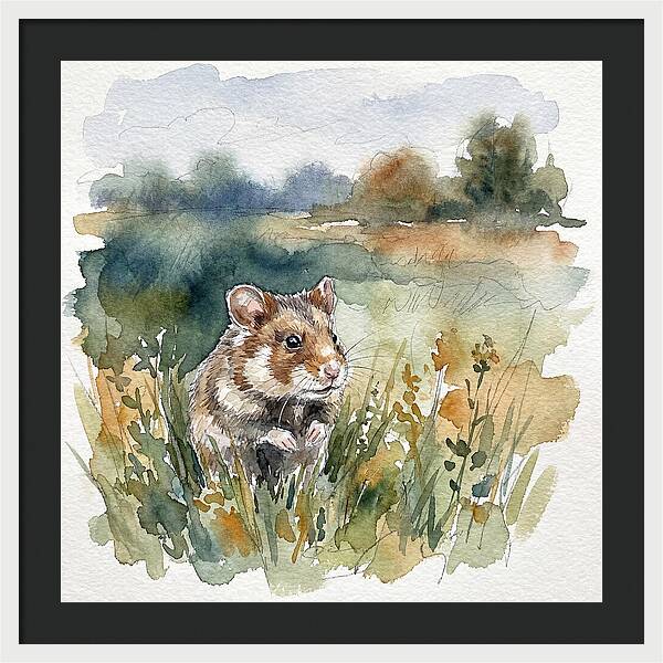 Hamster In A Meadow