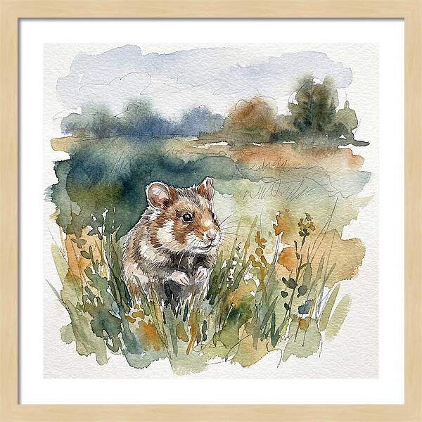 Hamster In A Meadow