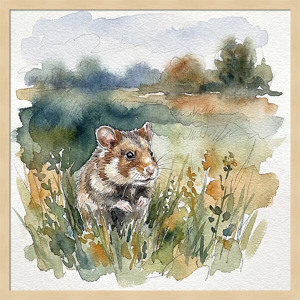 Hamster In A Meadow