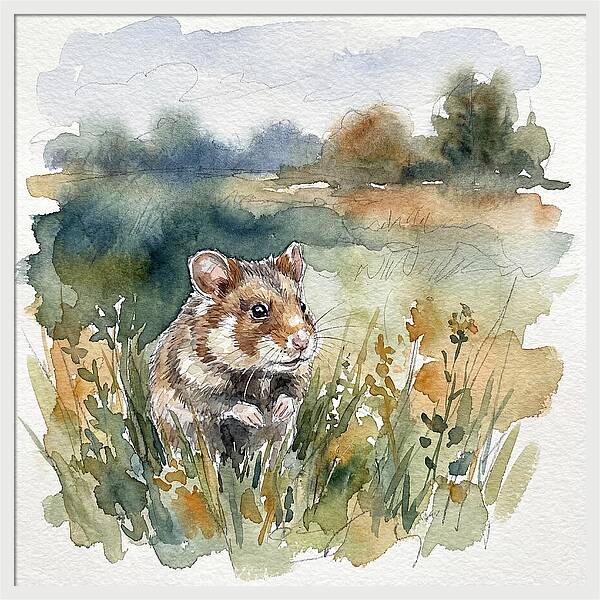 Hamster In A Meadow