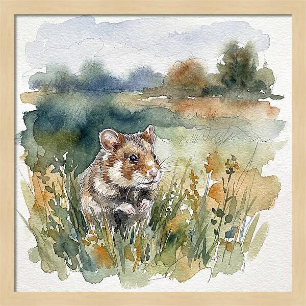 Hamster In A Meadow