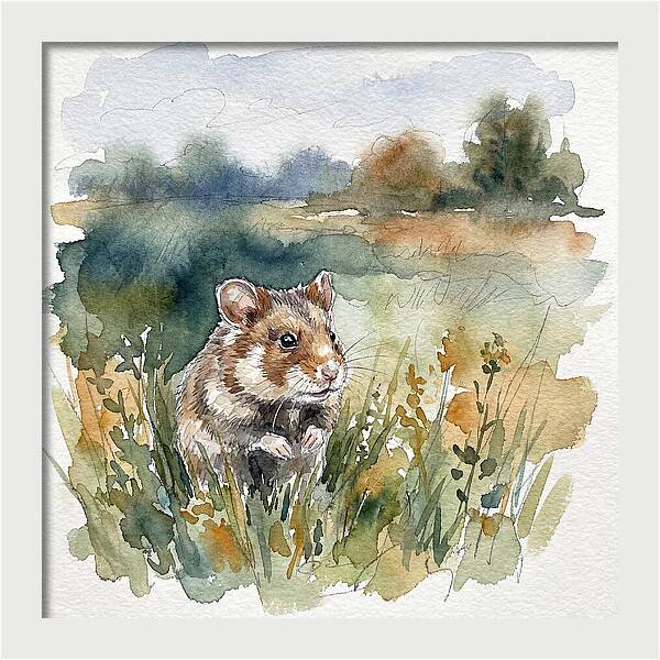 Hamster In A Meadow