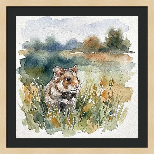 Hamster In A Meadow