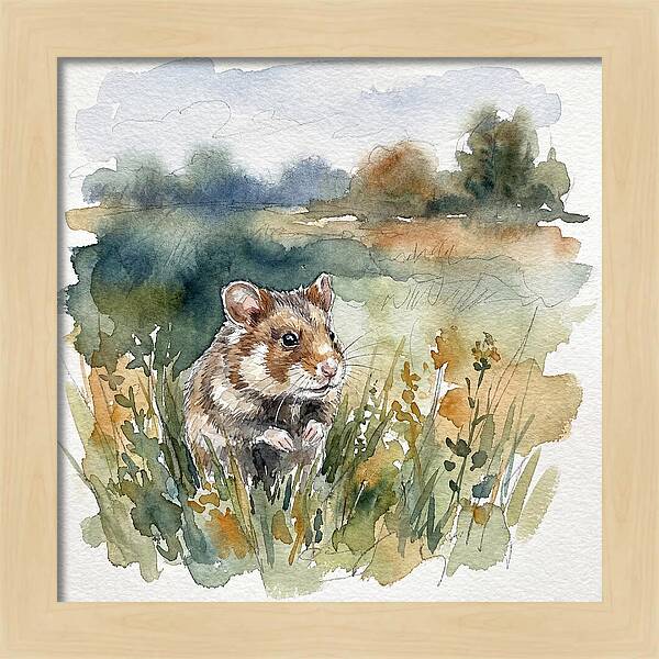 Hamster In A Meadow
