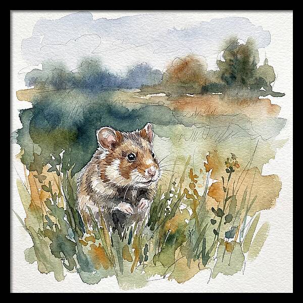 Hamster In A Meadow