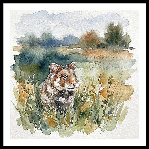 Hamster In A Meadow