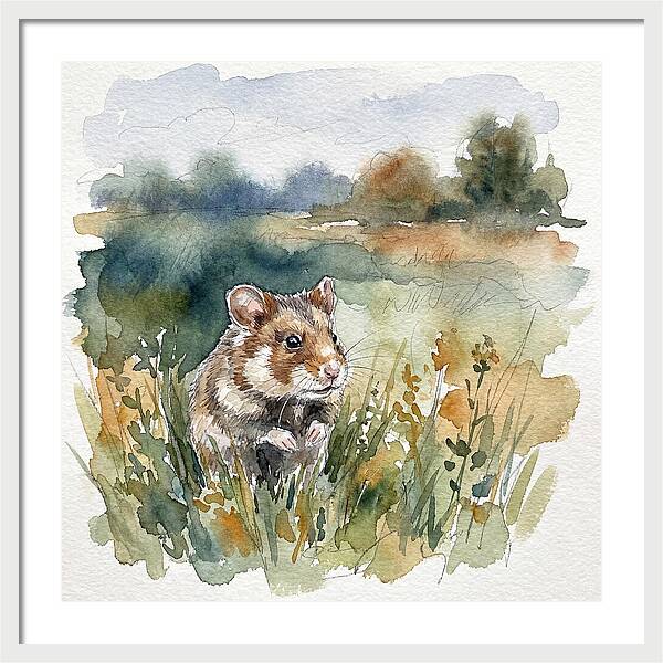 Hamster In A Meadow