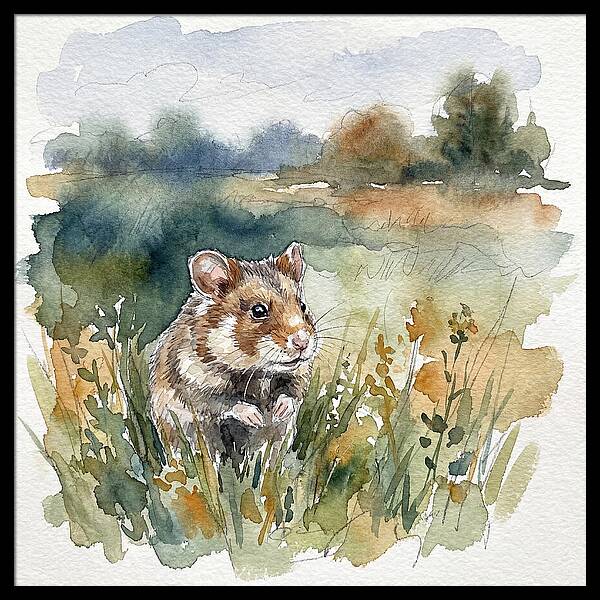 Hamster In A Meadow