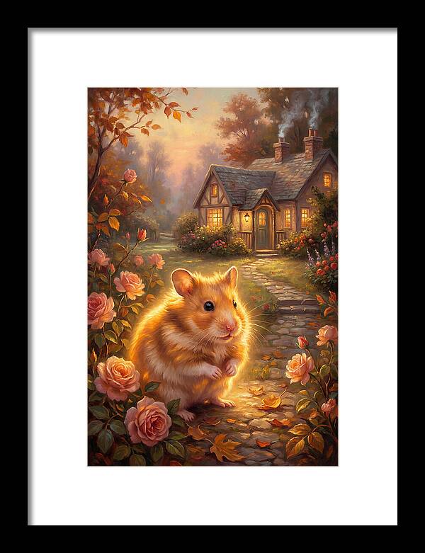Hamster In Autumn Garden