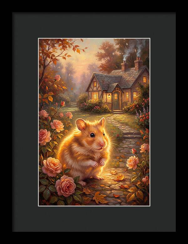 Hamster In Autumn Garden