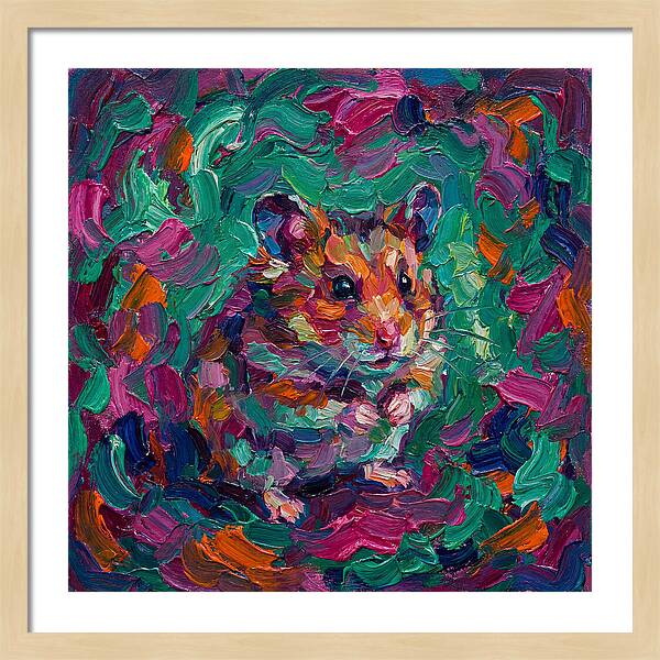 Hamster In Vibrant Colors