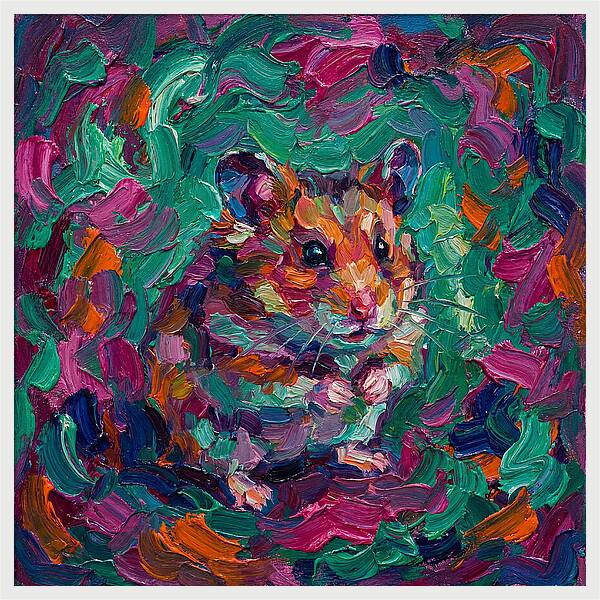 Hamster In Vibrant Colors