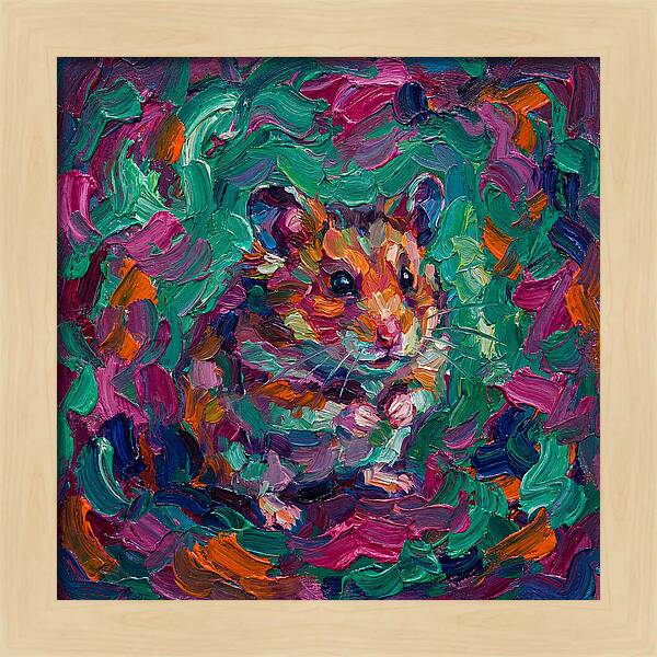 Hamster In Vibrant Colors