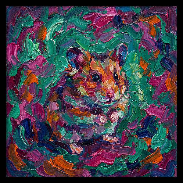 Hamster In Vibrant Colors