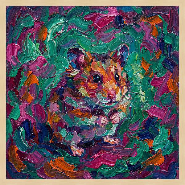 Hamster In Vibrant Colors