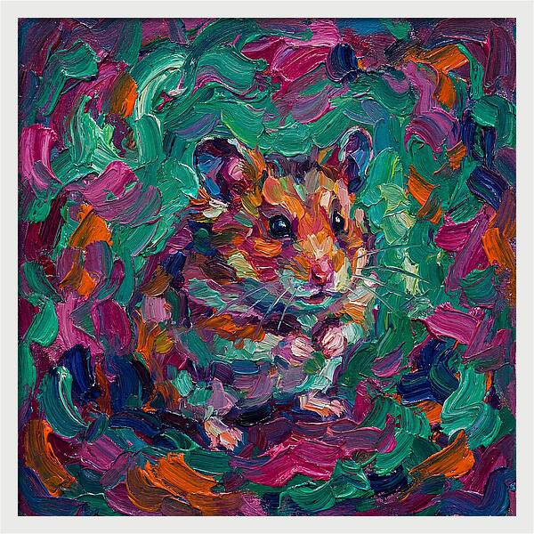 Hamster In Vibrant Colors