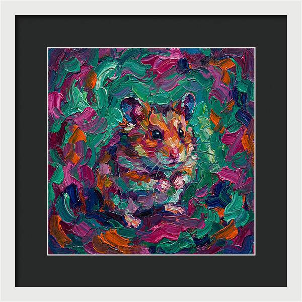 Hamster In Vibrant Colors