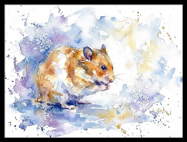 Hamster In Watercolor Bliss