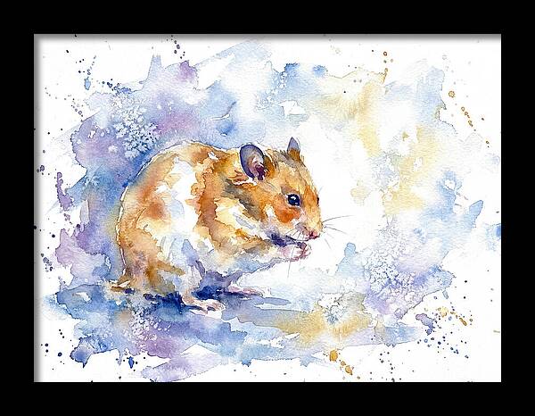 Hamster In Watercolor Bliss