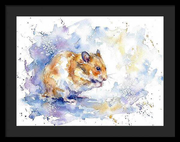 Hamster In Watercolor Bliss