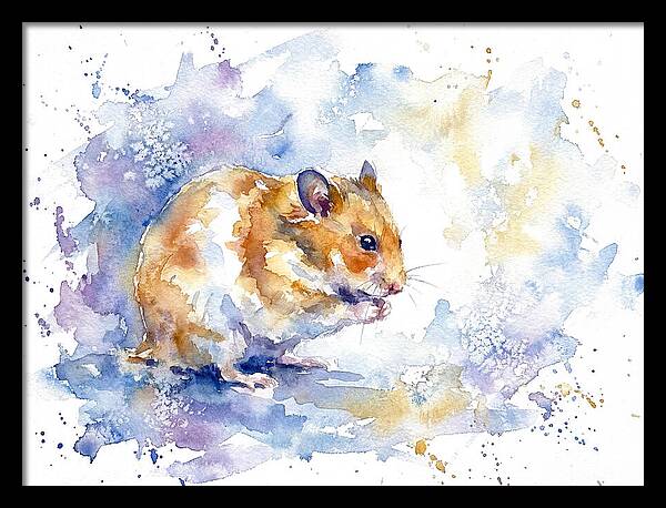 Hamster In Watercolor Bliss