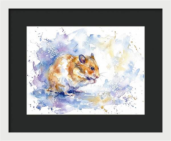 Hamster In Watercolor Bliss