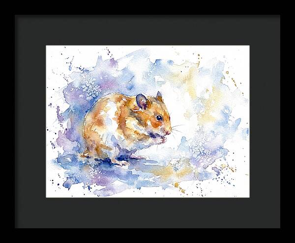 Hamster In Watercolor Bliss
