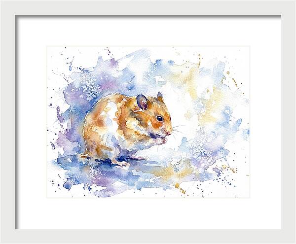 Hamster In Watercolor Bliss