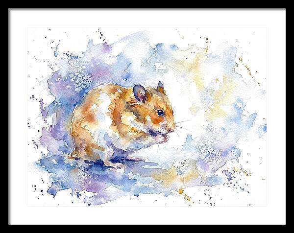 Hamster In Watercolor Bliss
