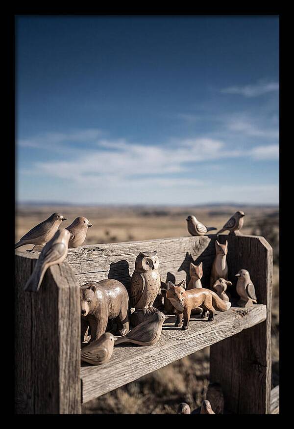 Hand Carved Wooden Animal Figures