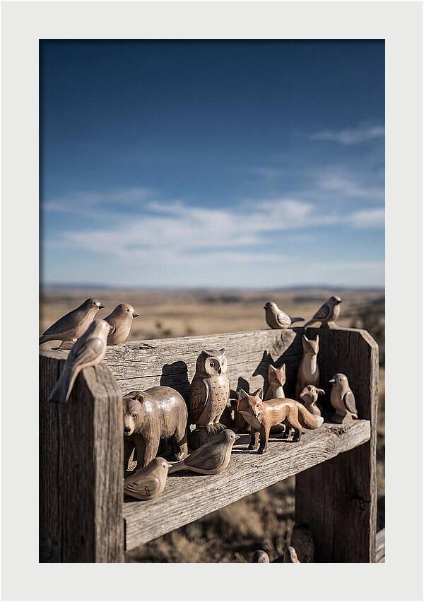 Hand Carved Wooden Animal Figures