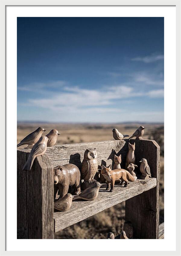 Hand Carved Wooden Animal Figures