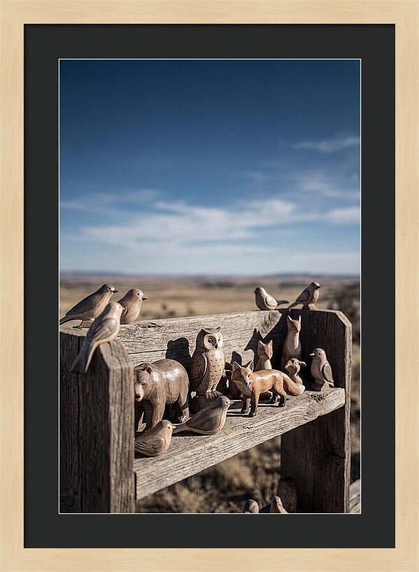 Hand Carved Wooden Animal Figures