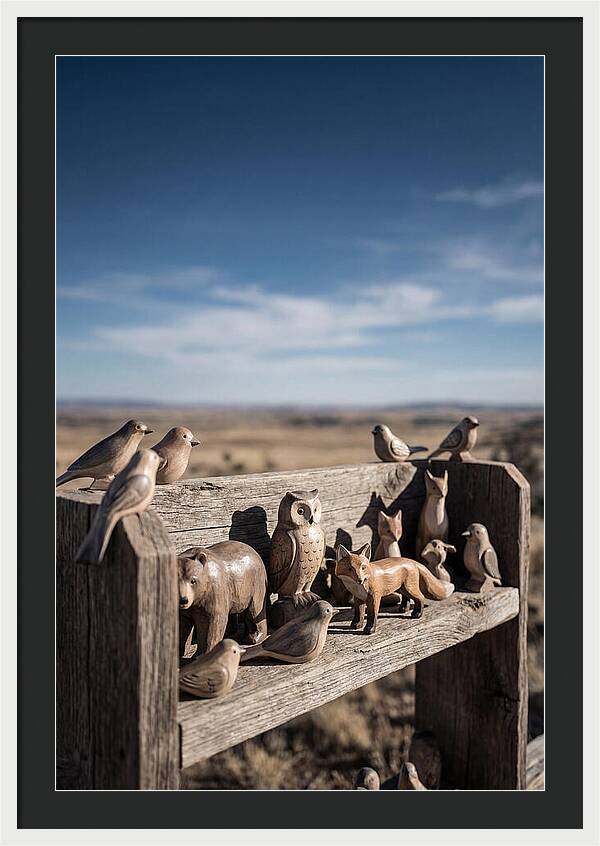 Hand Carved Wooden Animal Figures