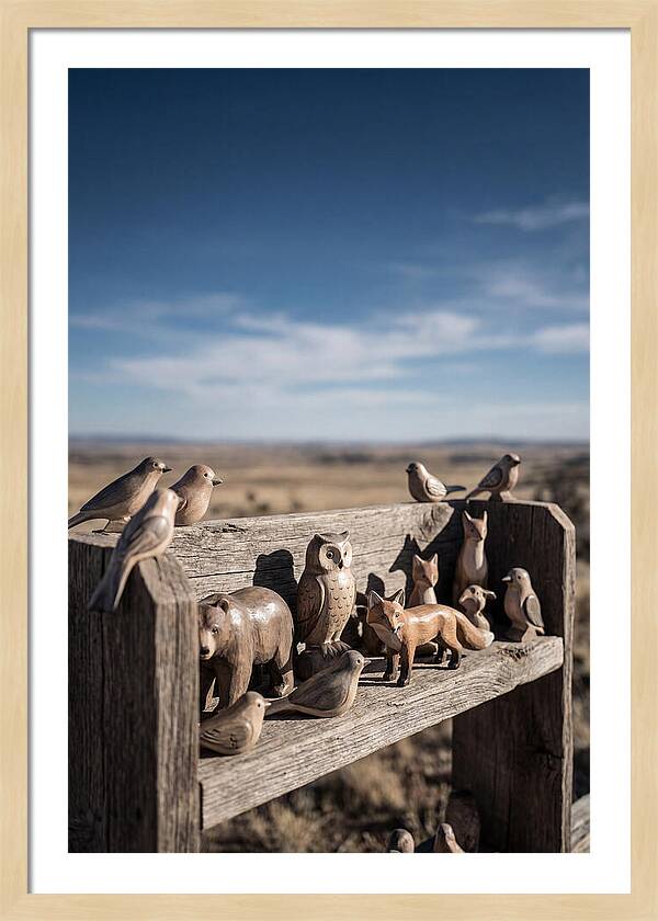 Hand Carved Wooden Animal Figures