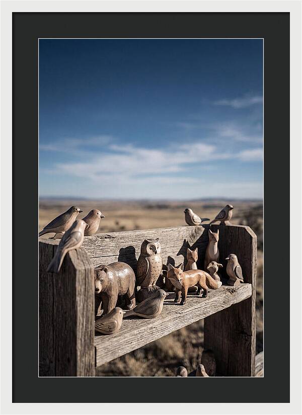 Hand Carved Wooden Animal Figures