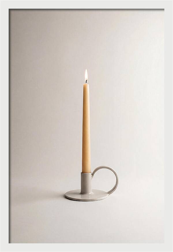 Hand Forged Iron Candle Holder