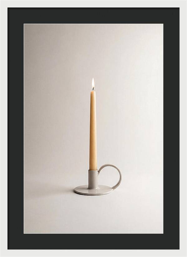 Hand Forged Iron Candle Holder