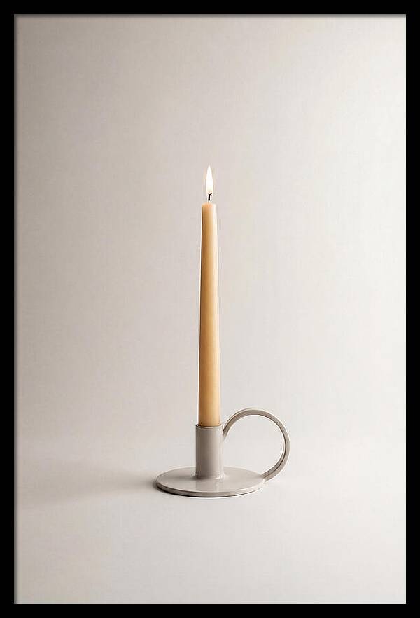 Hand Forged Iron Candle Holder