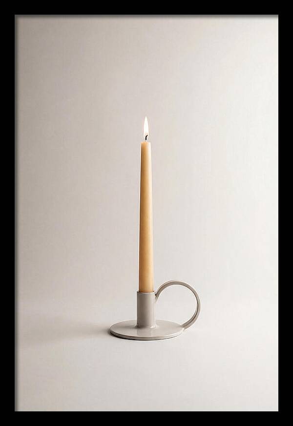 Hand Forged Iron Candle Holder