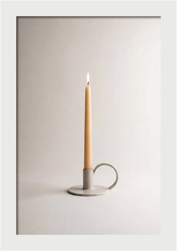 Hand Forged Iron Candle Holder