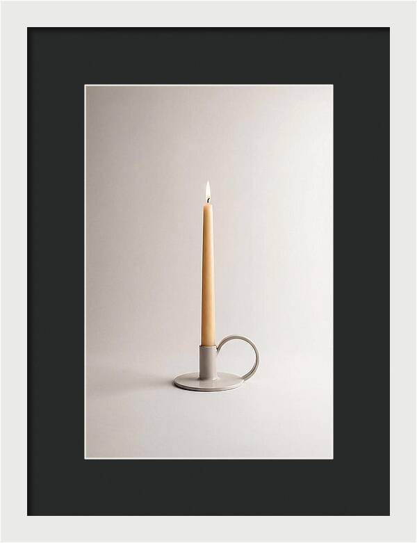 Hand Forged Iron Candle Holder