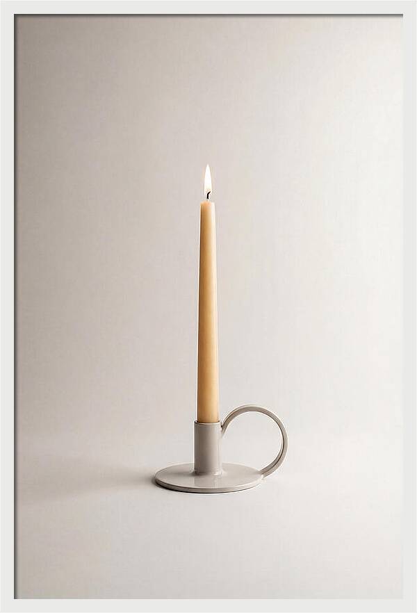 Hand Forged Iron Candle Holder
